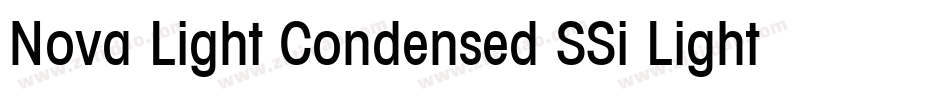Nova Light Condensed SSi Light Condensed字体转换